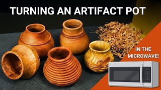 Turning an Artifact Pot - Woodturning Demo