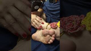 My pretty feet barefoot sandals I made remember to subscribe \u0026 YouTube tells you I upload new videos