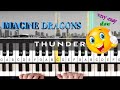 HOW TO PLAY - Imagine Dragons - Thunder - SLOW EASY Piano Tutorial
