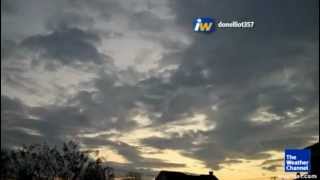 Time-Lapse: Partly Cloudy Sunset