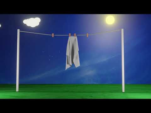 When wet clothes are dried under the sun where does the water go?