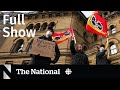 CBC News: The National | Federal workers strike, Military spending, Cellphone rates