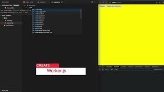JavaScript web worker | ASMR programing | No Taking