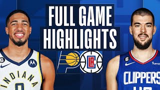 溜馬對快船 NBA全場比賽精彩高光花絮 2022年11月27日 PACERS at CLIPPERS NBA FULL GAME HIGHLIGHTS November 27, 2022