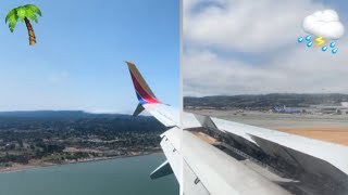 CLEAR TO CLOUDY: Southwest 737 Landing at San Francisco (SFO/KSFO) ✈️