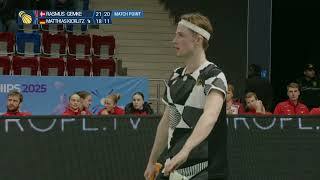 Match point - Denmark vs Germany - Men’s Singles - SF - EMTC 2025