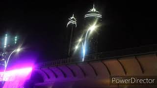 dubai beautiful new canal waterfall night view ദുബായ് പുതിയ കനാൽ മനോഹര രാത്രികാഴ്ച്ച