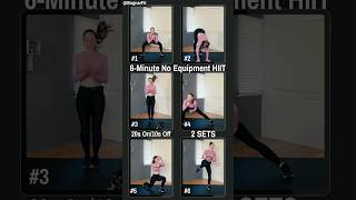 Torch 🔥 Calories in 6 Minutes | Full Body HIIT #athomeworkout #cardioexercise