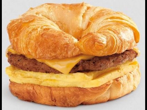 Burger King Croissan'wich Review - YouTube