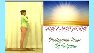 SUN SALUTATION PHOTOGRAPH POSES || YOGA WITH MRS. KALPANA 🙏