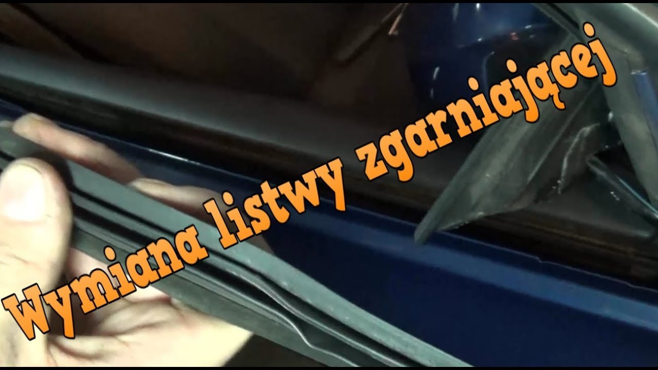 Wymiana Listwy Zgarniającej Szyby * PASSAT B5 * - YouTube