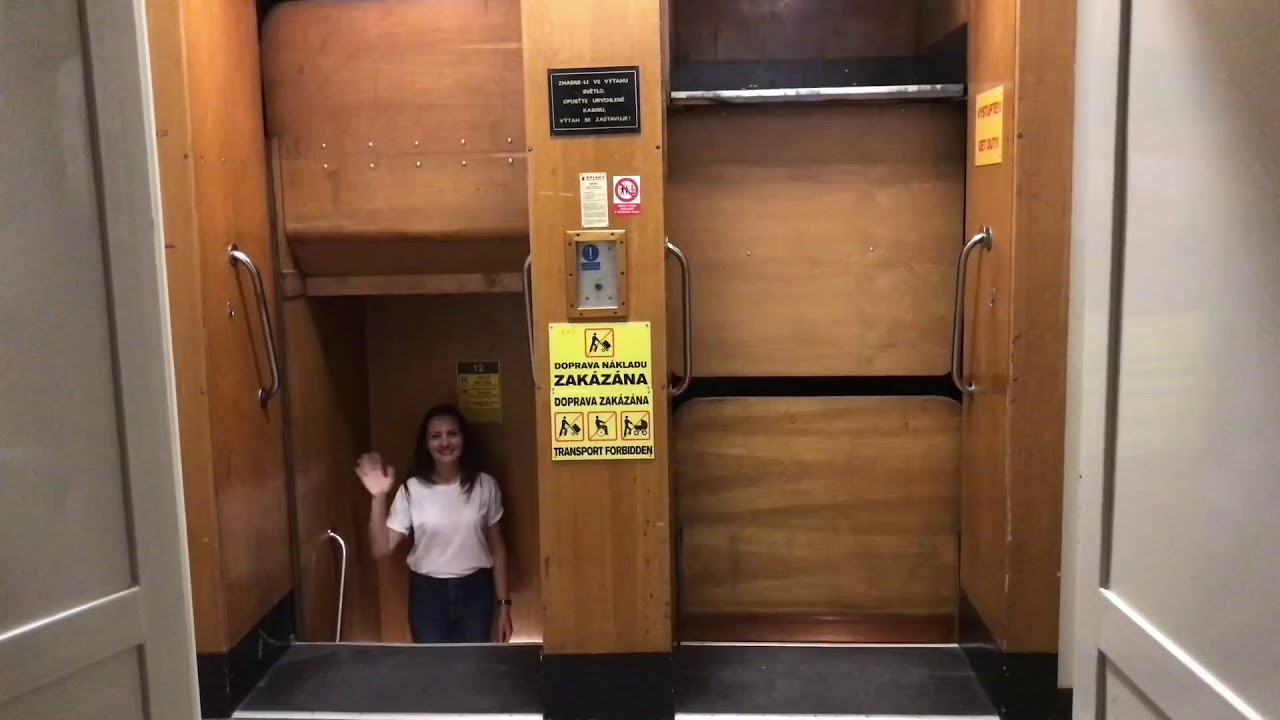 Paternoster Dangerous Elevator In Prague Youtube