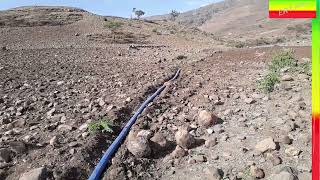 ጀግናው ገበሬ በመስኖ ሥራ ላይ  Ethiopian farmer in irrigation work