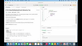 Keep Multiplying Found Values by Two (Brute) in Java ||Leetcode 2154 || Codenja