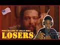 NIGERIAN 🇳🇬 REACT TO Post Malone ft Jelly Roll - LOSERS (Lyric Video) #reaction #music #postmalone