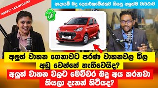 Taxes levied on newly imported vehicles  | Weekly tax updates - Taxadvisor.lk