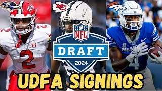 The Top 15 UDFA Signings From The 2024 NFL Draft!