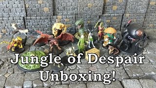 Jungle of Despair Unboxing  Pathfinder Battles Miniatures