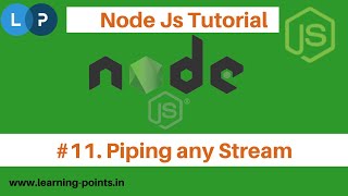 Node Js Streams - Piping a Streams | Transfer data from source to destination | Chatting concept