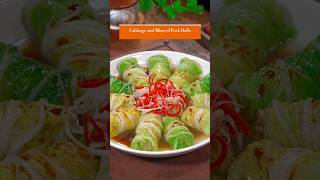 Cabbage and Minced Pork Rolls #chinesefood #deliciousfood #chineserecipe #cooking #cuisine #foodie