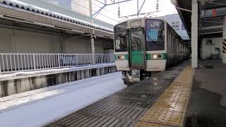 【JR東日本】719系5000番台Y-4編成　山形駅発車