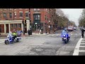 Boston Police Department. Injured Officer Motorcade to Hospital. BPD Motorcycle Escort