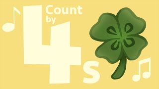 Count by 4s Song | Multiplication song for kids
