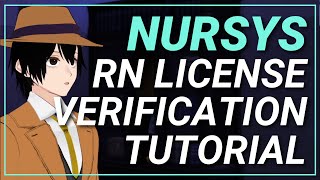 How to verify license via NURSYS | California RN License endorsement