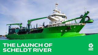 DEME’s LNG powered vessel launched at Royal IHC's shipyard