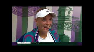 Caroline Wozniacki d. Anett Kontaveit - Wimbledon 2017 Post-Match Interview