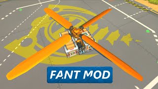 Scrap Mechanic Modded | Fant Mod -  How to Build a Fant Mod Helicopter ( no commentary )