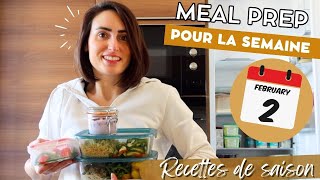 SESSION MEAL PREP :IDEES RECETTES POUR LE MIDI ET LE SOIR GOURMANDES ET DE SAISON 😋✨ 02 Février 2025