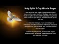 Holy Spirit 3-Day Miracle Prayer