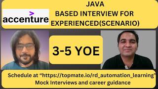 Java Interview Experience at Accenture| Real-Time Questions & Answer