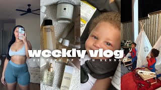 WEEKLY VLOG|IN CASE YOUR WONDERING+CAMPING AT HOME+SEPHORA SALE MUST HAVES+AMAZON HAUL+CHEMICAL PEEL