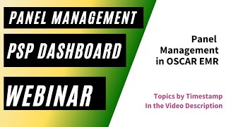 Panel Management in OSCAR EMR