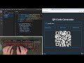 ASMR Programming - QR Code Generator App with JavaScript - No Talking