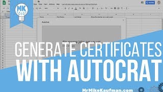 Generating Certificates Automatically from Google Forms with Autocrat