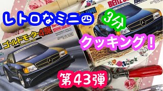 約３０年前のレトロなミニ四駆　番外編　第４３弾　フジミ（FUJIMI）ベンツ　560　SEC　Special　ゴールド四駆とレーシング四駆