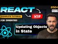 React JS 19 Tutorial in Hindi #46 Updating Objects in State