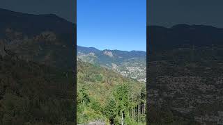 Mountains Autumn / Fall in the Rhodope Mountains in Bulgaria- from above Smolyan City 2024