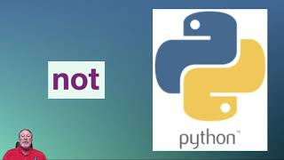 Python keyword video reference: NOT