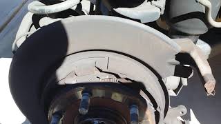 NISSAN ARMADA 2008 REAR BRAKE PADS AND ROTORS REPLACEMENT