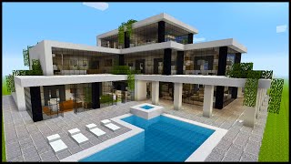 Minecraft: How to Build a Modern Mansion | PART 2