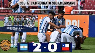 REVIVÍ LOS GOLES DEL TRIUNFAZO DE ARGENTINA SOBRE CHILE 2 A 0 EN EL SUB 17