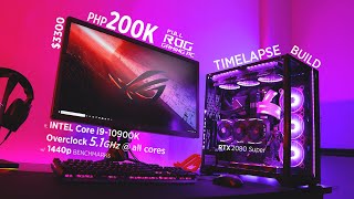 ($3300) Php200K Full ROG Z490 Gaming PC Time Lapse Build ft. Intel i9-10900K + Maximus XII Hero wifi