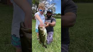 Kid Catches BIG Bass!