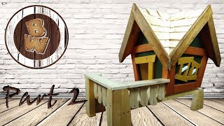 DIY How to build a Luxus Doghouse Dog House Cathouse Hundehütte selber bauen PART2