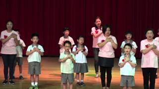 105年度臺中市北區中華國小母親節感恩活動暨學校特色成果展演_二年六班_大愛的孩子(親子手語)