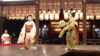 京都東山花灯路2018/3/18◆八坂神社奉納舞踊＊祇園東⁂舞妓雛佑・叶朋⁂地方美弥子